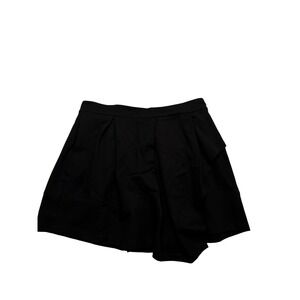 Chloe Kristyn Skirt Womens XL Black Shaye Asymmetrical Made In USA Pleated Flare